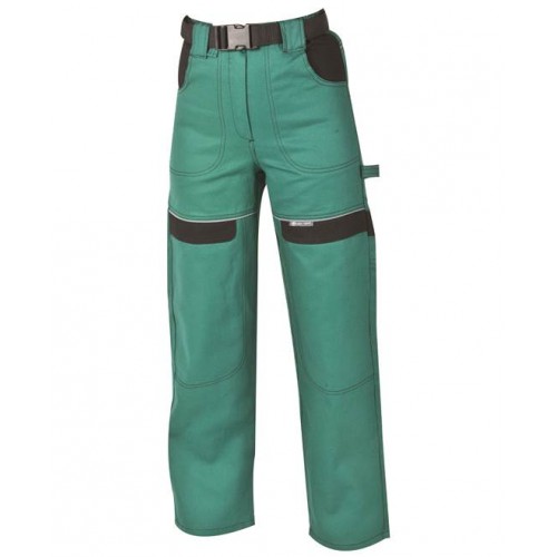 Dámske montérkové nohavice do pása ARDON PRE100 02, zeleno-čierna
